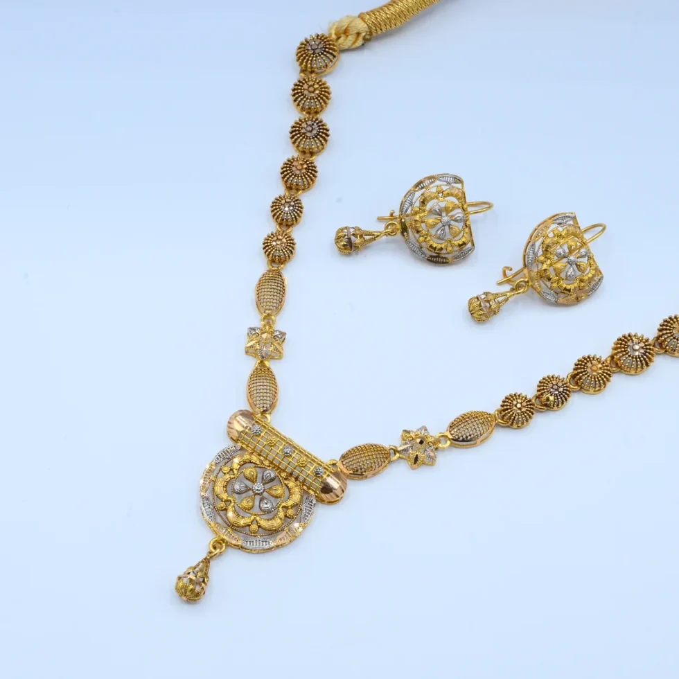 Gold Floral Two-Tone Dori Set