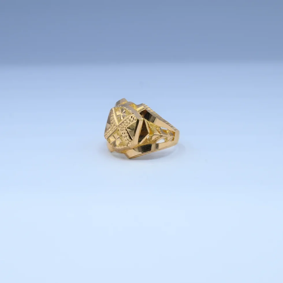 Gold Floral Design Men's rings