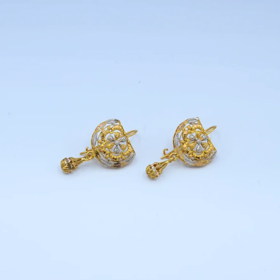 Gold Floral Two-Tone Dori Set