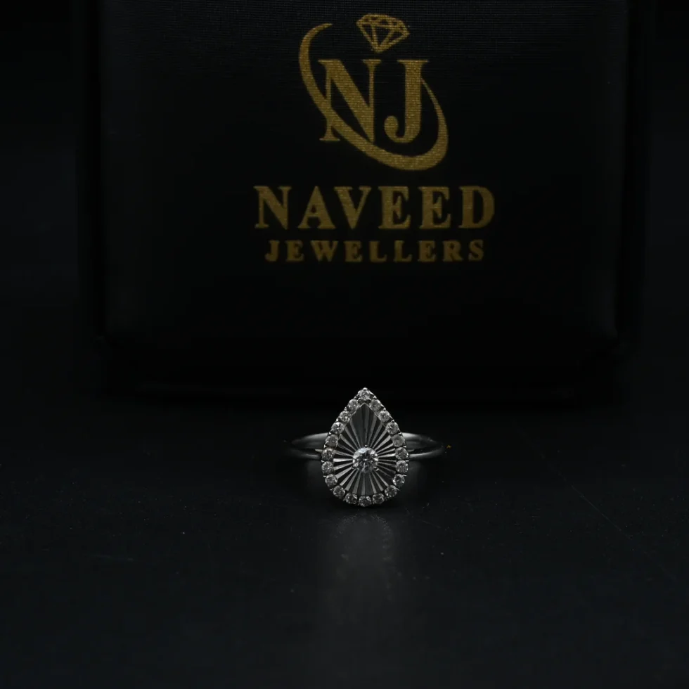 Diamond Teardrop Ring