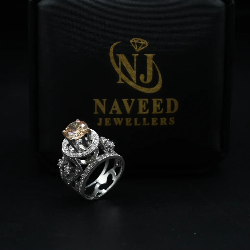 Diamond Halo Cocktail Ring