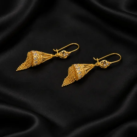 Zarnisha Tassel Gold Earrings
