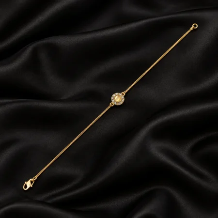 Azura Orbit Gold Chain Bracelet