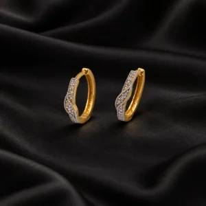 Elara Twist Gold Ear Studs