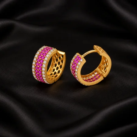 Rosara Radiance Gold Hoops