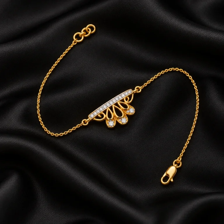 Tiara Dew Gold Chain Bracelet